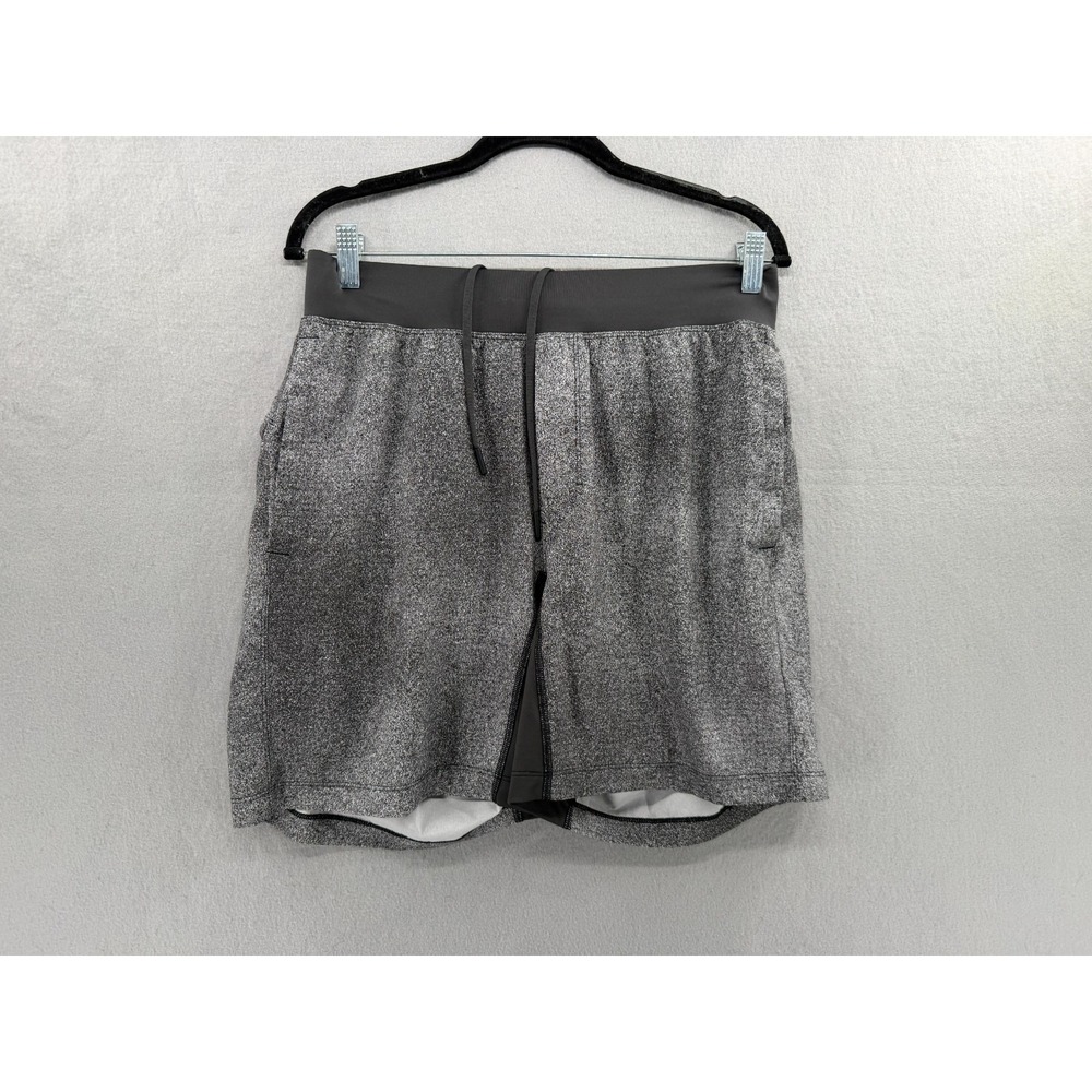 Lululemon T.H.E Short Mens L Heather Gray Smoked Linerless Stretch Performance